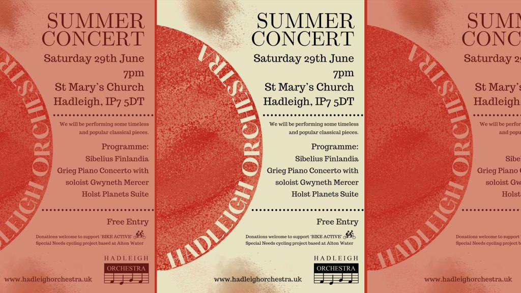 Summer Concert – Saturday 29th June&nbsp;7pm